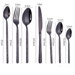 Load image into Gallery viewer, Lila Collection Embossed Textured Handles Cutlery
