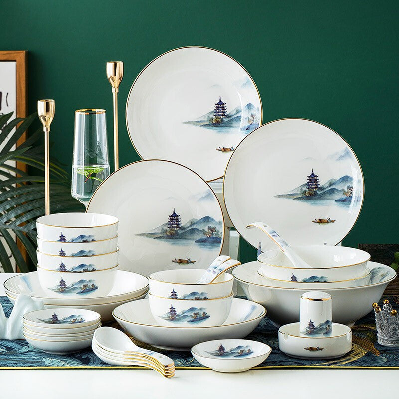 Siheyuan Ceramic Tableware Set