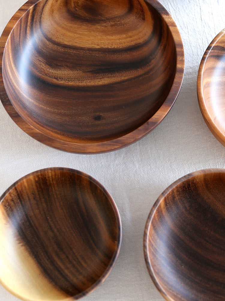 5pc Large Wooden Bowls set