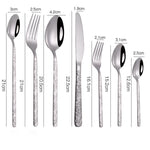 Load image into Gallery viewer, Lila Collection Embossed Textured Handles Cutlery
