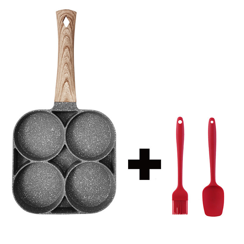 Household Basics: 4 Hole Non Stick Frying Pan
