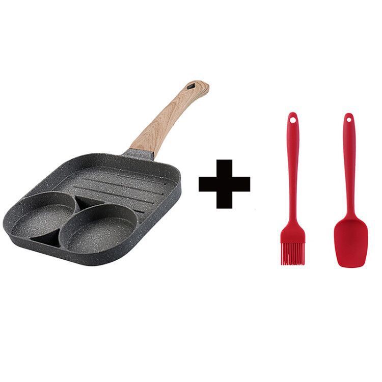 Household Basics: 4 Hole Non Stick Frying Pan