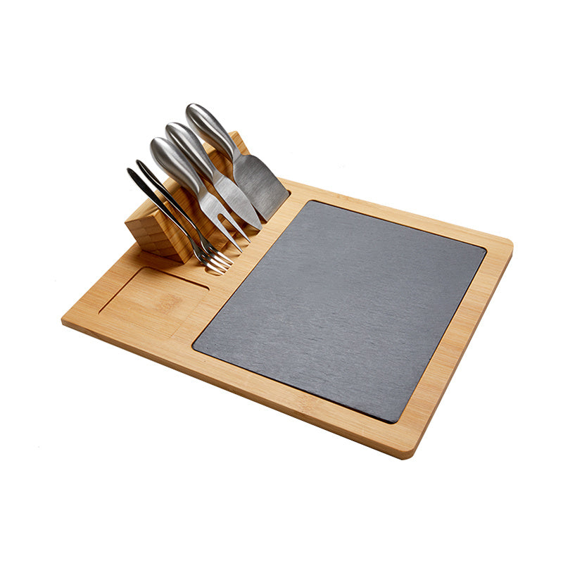 Natural Bamboo, Slate Board Serving Platter