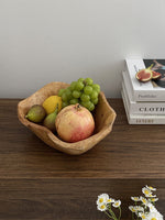 Load image into Gallery viewer, Large Natural Solid Wood Fruit Basin
