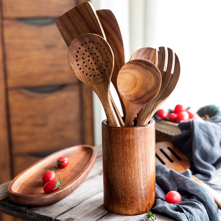 Household Basics: Wooden Kitchenware 10pcs