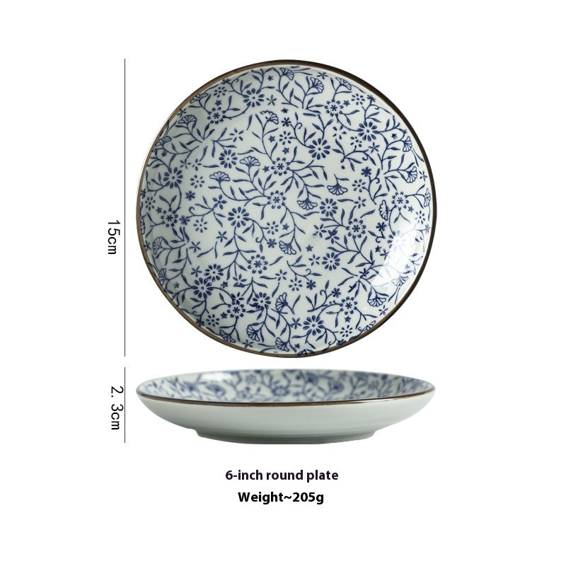 Indigo Spring Porcelain Plates