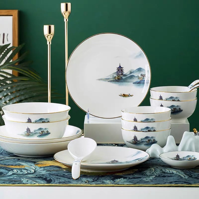 Siheyuan Ceramic Tableware Set