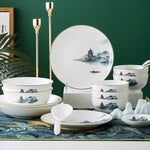 Load image into Gallery viewer, Siheyuan Ceramic Tableware Set
