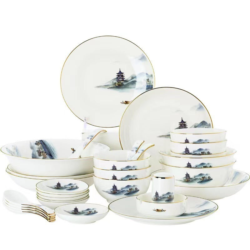 Siheyuan Ceramic Tableware Set