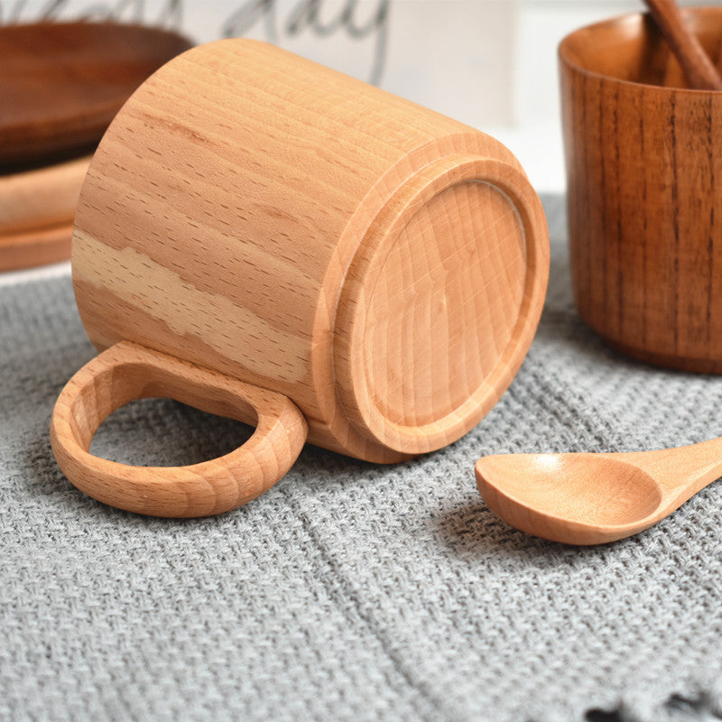 Wooden Tea Mug Set