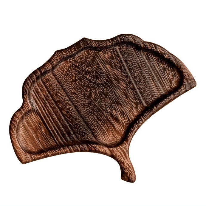 Leaf-shaped Wood Tea Trays