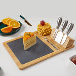 Load image into Gallery viewer, Natural Bamboo, Slate Board Serving Platter
