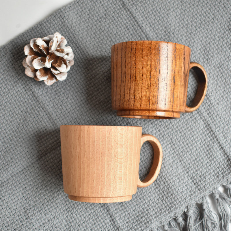 Wooden Tea Mug Set