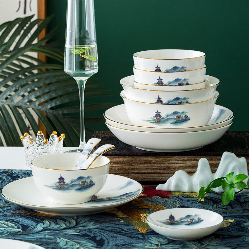 Siheyuan Ceramic Tableware Set