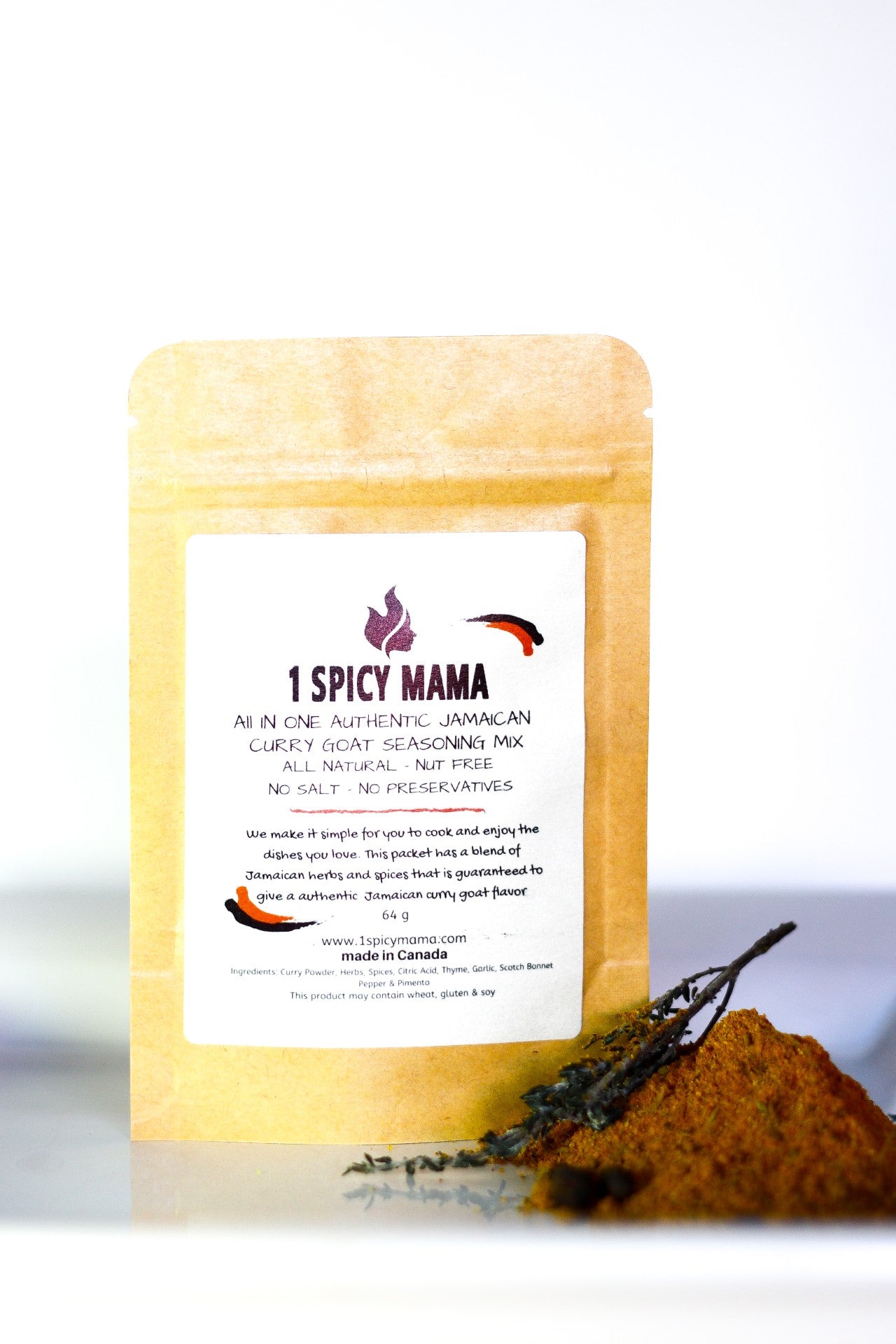 🍁1 SPICY MAMA: ALL IN ONE AUTHENTIC CURRY GOAT SEASONING MIX