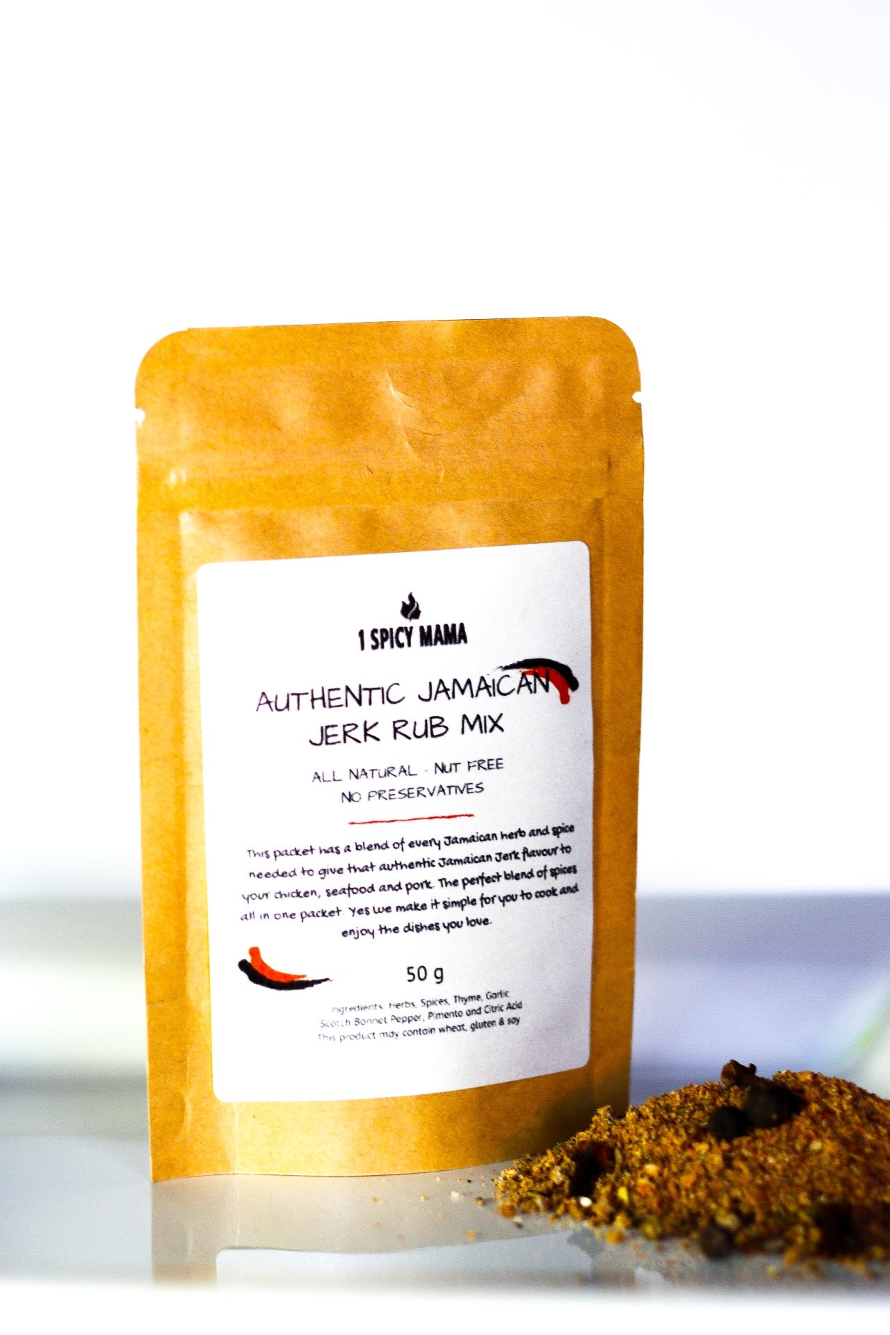 🍁1 SPICY MAMA: JERK RUB DRIED SPICE
