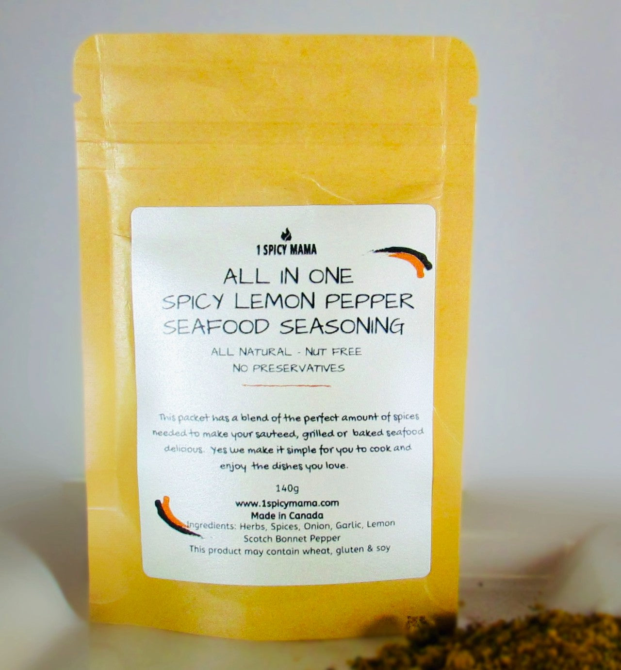 🍁1 SPICY MAMA: ALL IN ONE SPICY LEMON SEAFOOD SEASONING  MIX