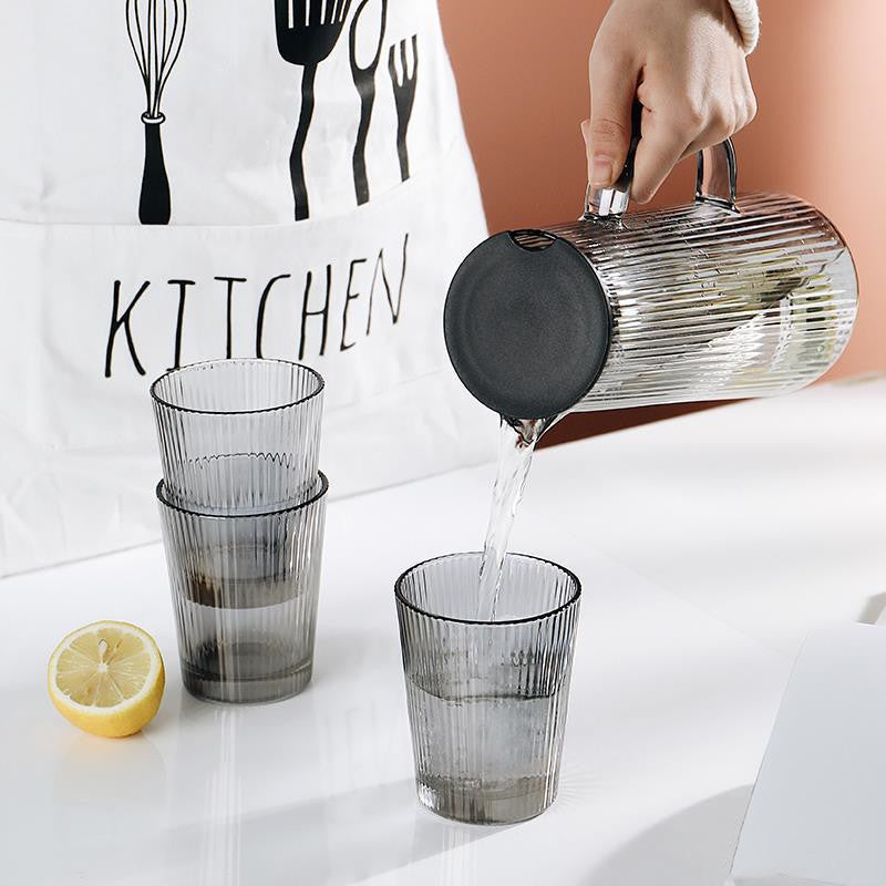 6pc Nordic Glass Water Cup Set