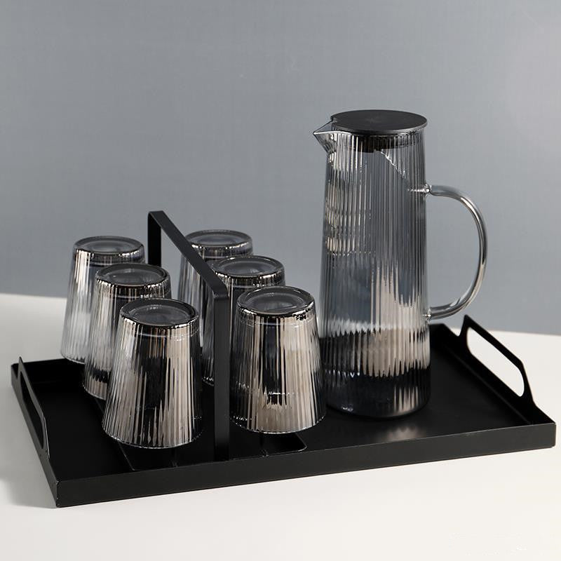 6pc Nordic Glass Water Cup Set
