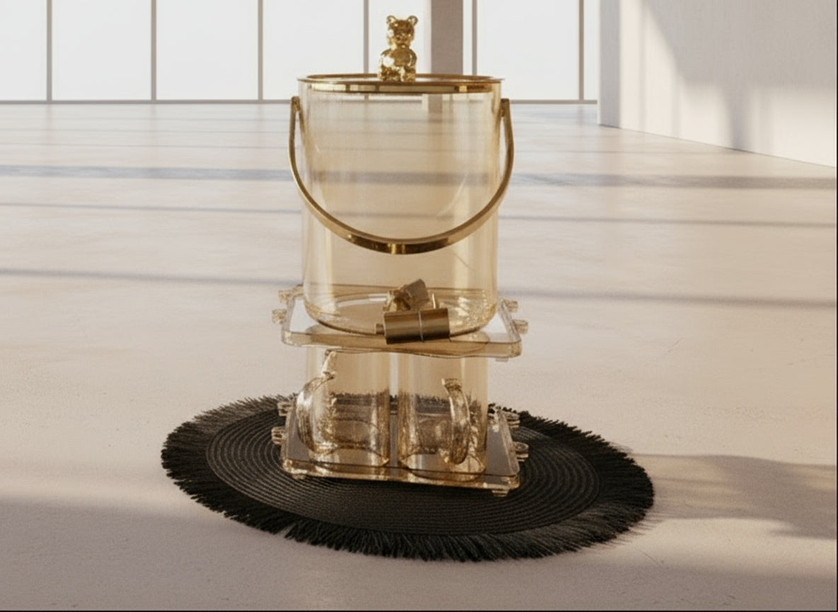 Glass Beverage Dispenser With Faucet