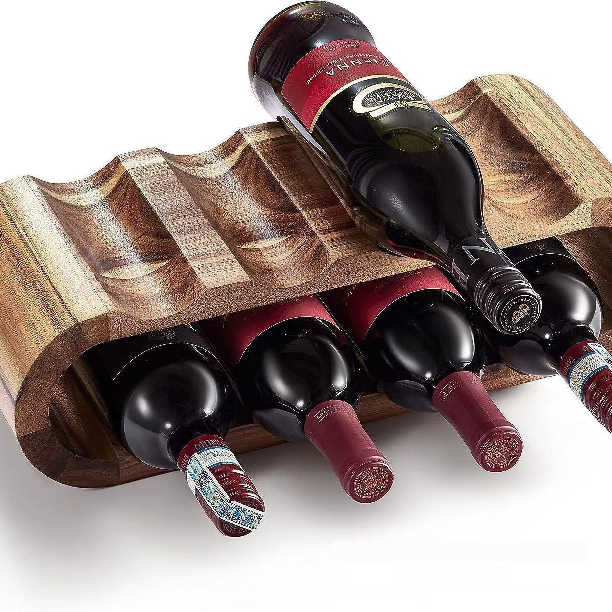 Wooden Double-layer Wine Rack