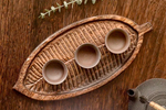 Load image into Gallery viewer, Leaf-shaped Wood Tea Trays
