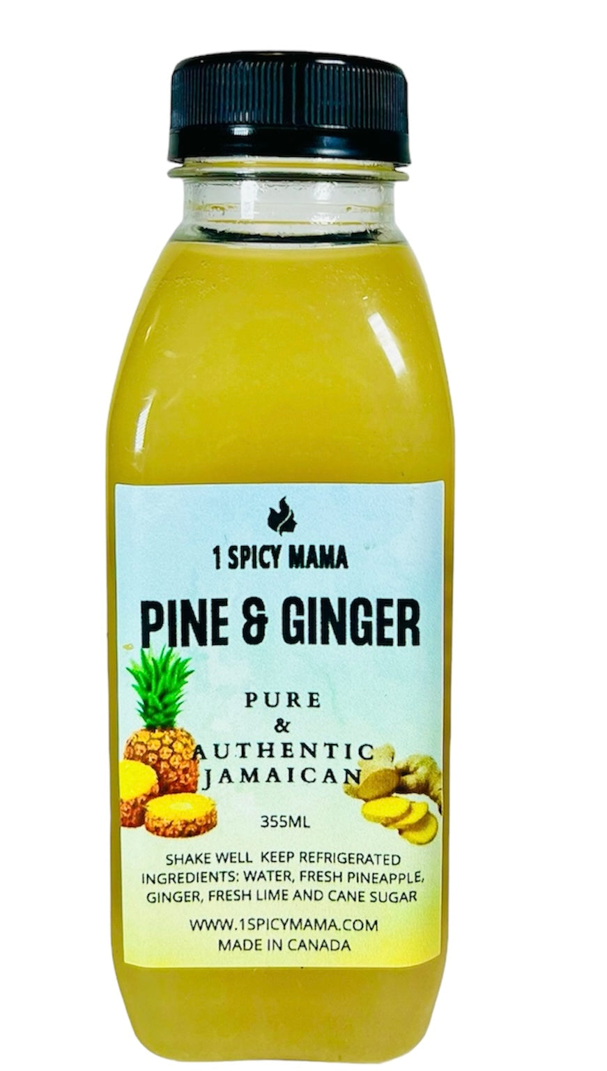 🍁1 SPICY MAMA: PINEAPPLE GINGER DRINK  4 PACK